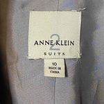 Anne Klein 2 Suits Womens Heathered Gray Stitched Edging Blazer Jacket Size 10 Photo 4