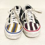 Vans Womens Size 8 Old Skool Retro Stripes Skateboard Shoes Low Top Sneakers Photo 1