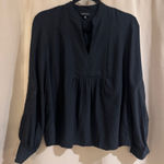 Who What Wear  Black Long Sleeve Blouse Photo 0