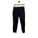 Abercrombie & Fitch High Rise Distressed Mom Jeans in Black Size 28 Photo 12