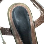 MARNI kahki green leather, wood sandals Size 9 Photo 7