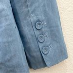 EVA MENDES Chambray 100% Lyocell Lightweight Blazer Size S Blue Photo 9