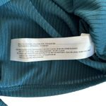 Band of the Free Deep Teal High Neckline Flared Long Sleeve Blouse Size Medium Green Photo 4