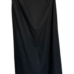Commense Black Midi Skirt Elegant Evening Cocktail Party L Size L Photo 0