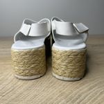 Vince Sandals Women 10M White Leather Jesson Espadrille Jute Wedge Casual Summer Photo 7
