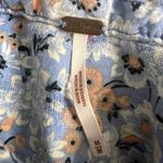 Free People  Happy Days Floral Blouse Medium Women’s Blue Photo 3