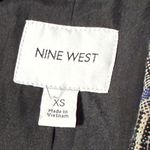 Nine West Blazer XS Plaid Career Business Casual One Button Jacket Photo 2