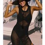 Beach Riot  Holly Rose Sheer Open Knit Cover-Up Dress Size Medium Photo 8