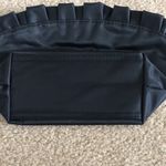 Black Ruffled Atlanta Shell Logo Cosmetic Bag Photo 4