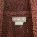 Aerie  burgundy chunky knit cozy turtleneck sweater small Photo 3
