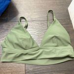 Aerie  Women’s Large Green Triangle Swim Top Photo 0