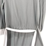 Vintage Grey Polka Dot Midi Dress Size M Photo 5