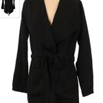 New Balance  Women Black Cardigan Open Sweater Pockets Size XL Black #141 Photo 11