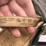 Naturalizer  Winda Black Leather Strappy Comfort Flat Sandals Women US 7.5 Photo 2