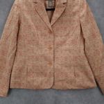 Norton Mcnaughton  Orange Floral Blazers Jackets Coats Business Formal Petite 10P Photo 3