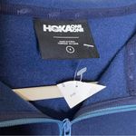 Hoka Utility Wool Blend Hoodie Pullover Blue Colorblock Sweatshirt Sweater NWOT Photo 6