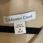 Coldwater Creek  Tan Shell Sequin Embellishment Sz M 10-12 Photo 2