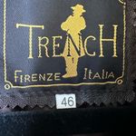 Italian brown leather jacket nwot size 46 Photo 1