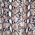 Animals print snake print with black trim open kimono 100% viscose Size XL Photo 2