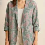 Bellambra Tie Dye Linen Blazer Blue Size M Photo 3