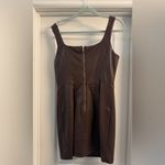 Brown Faux Leather Dress Size L Photo 2