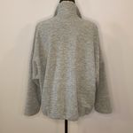 Monki Foo funnel neck fleece quarter zip relaxed loose fit pullover M Photo 4