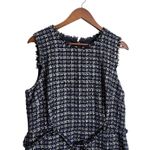 J.Crew Textured Tweed Houndstooth Sheath Dress Blue Womans 14 Photo 5