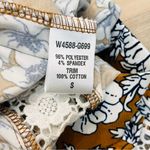 Loveappella  boutique boho floral skirt navy blue brown Photo 4