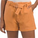 Kut From The Kloth  Jean Shorts Size 12 Justine Belt Cotton Hemp Burnt Orange NWT Photo 1