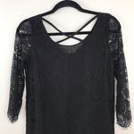 Gentle Fawn  black‎ laced scallop hem dress Photo 3