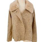 Ellen Tracy faux fur collar cardigan Photo 0