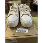 Soludos Leather Lace-Up Sneakers Ibiza White / Off White Size 7 Photo 2