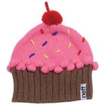 Neff Pink and Brown Cupcake Knit Beanie Hat 2013 One Size Photo 0