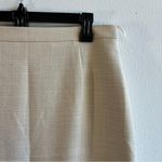 Escada Skirt Creamy Tan Silk & Wool Blend Pencil Skirt Sz EU 42 NWT Neutral Photo 2