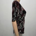 NY & Company Y2K Red & Black Floral Tie Photo 3