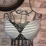 Victoria's Secret Victoria’s Secret swim suit top bikini top stripped swim wear size 32DD summer Photo 0