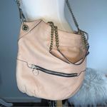 ORYANY Blush large cross body shoulder bag pebbled leather with chain accents Pink Photo 0