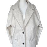 NWT Pretty Garden Cream Pea‎ Coat Sz L White Size L Photo 2