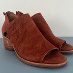 Sofft Carleigh Brick Leather Peep Toe Cutout Sandal Booties Brown Size 6 Photo 1