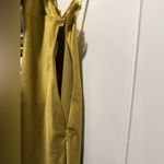 House Of CB Elegant Olive Green Slip Dress Photo 4