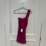 Katie May High Roller One‑Shoulder Body‑Con Dress Pink S NWT Ruched Cocktail Photo 6