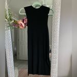 Anthropologie Ribbed Black Mockneck dress size Medium Photo 3