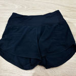 Lululemon Navy Mid-Rise  Speed Up Shorts 4" Photo 0