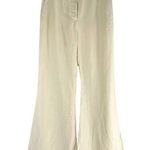 BY MALENE BIRGER Carass Cropped Woven Flared Pants Size DE 36 US 6 Pearl Photo 0