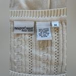 Newport News Vintage ‘90s Cream Cable Knit Scoop Neck Short Sleeve Bodysuit Photo 4