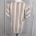Kim And Cami  Twisted Puff Sleeve Tee Multi/Stripe-Medium Photo 3