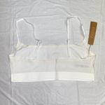 SKIMS NWT  White Fit Everybody Scoop Neck Ribbed Knit Bralette Bra Women's Small Photo 5