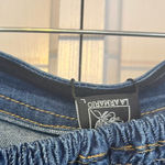 La Armario Denim‎ Strapless Crop Top Size Large Blue Photo 4