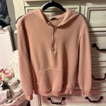 Light pink quarter zip with hood Size XS Photo 0