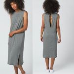 Anthropologie Natural by Known Supply Midi Striped Sleeveless Organic Cotton Open Back Dress Photo 1